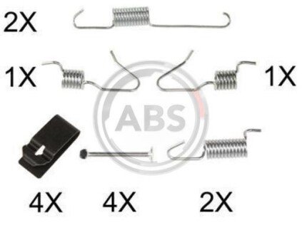 Монтажний к-кт барабанних гальм зад. RAV 4/QASHQAI 06- 170х32 A.B.S. A.B.S. 0898Q