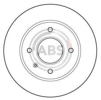 Гальмівний диск перед. Escort/Orion (85-91) A.B.S. A.B.S. 15727