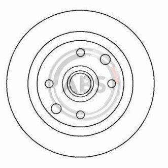 Гальмівний диск задн. Cavalier/Astra/KadeVectra 87-95 A.B.S. A.B.S. 15893