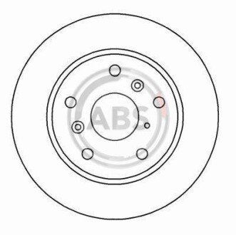 Гальмівний диск пер. Tiggo/J11/Probe/Brawny/626/Capella/Telstar 87- A.B.S. A.B.S. 15950