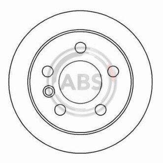 Гальмівний диск перед. T4 -02/96 (R14)(1.9/2.4) (260x16) A.B.S. A.B.S. 16082