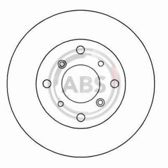 Гальмівний диск пер. Accord/Accord/Prelude 96-02 A.B.S. A.B.S. 16171