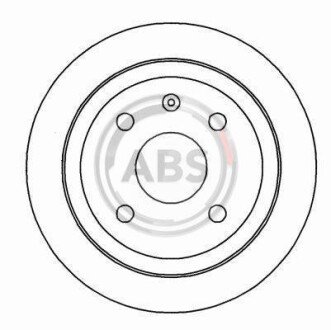 Гальмівний диск задн. Astra/Vectra/Nubira/Orion 96-05 A.B.S. A.B.S. 16928