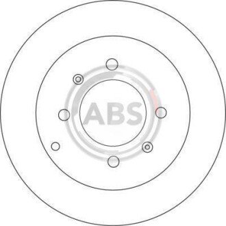 Гальмівний диск задн. Sonata/Optima/Matrix/Elantra/Sonata/Magentis/Optima 98- A.B.S. A.B.S. 17207 (фото 1)