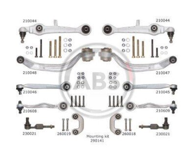 К-кт важелів перед. підвіски Audi A4/A6/Superb/Passat B5 (з товстим пальцем) A.B.S. A.B.S. 219900 (фото 1)