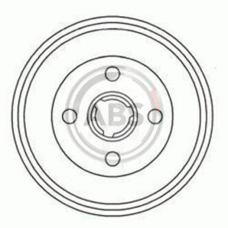 Гальмівний барабан задн. 80/100 82-95 A.B.S. A.B.S. 2326S