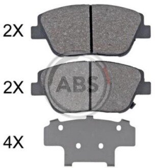 Гальмівні колодки пер. Optima/K5/Elantra 11- A.B.S. A.B.S. 35033