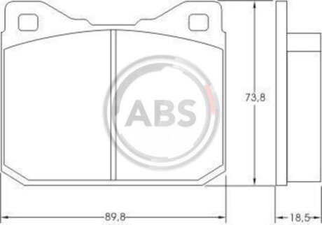 Гальмівні колодки перед. LT 28 -96 A.B.S. A.B.S. 36104