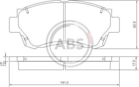 Гальмівні колодки Avalon/Mark/Camry/Corona/Celica/Crown/ES/LS 89-04 A.B.S. A.B.S. 36713