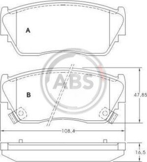 Гальмівні колодки пер. Sunny/100NX 90-96 A.B.S. A.B.S. 36728