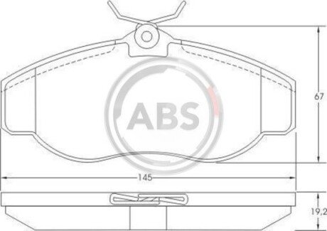 Гальмівні колодки пер. Discovery/Range Rover 94-04 A.B.S. A.B.S. 36941