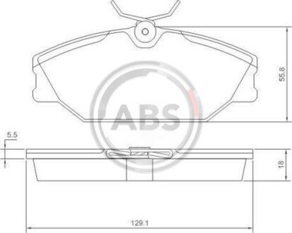 Гальмівні колодки пер. Clio/Megane/Laguna 93- (TRW) A.B.S. A.B.S. 37138