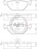 Гальмівні колодки зад. BMW 3 (E46)/SAAB 9-5/ROVER 75 96-09 (ATE) (123,1x45x17) A.B.S. A.B.S. 37267 (фото 1)