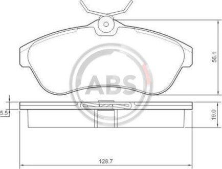 Гальмівні колодки пер. C2/C3 (03-11) A.B.S. A.B.S. 37308