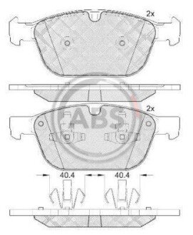 Гальмівні колодки пер. XC60/XC90 02- 2.0-4.4 A.B.S. A.B.S. 37750