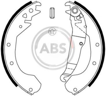 Гальмівні колодки зад. Astra/Combo/Corsa/Kadett (81-03) A.B.S. A.B.S. 8807