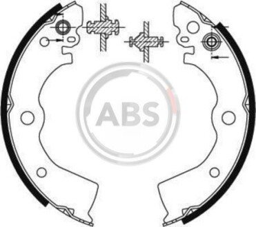 Гальмівні колодки зад. Almera/100NX/Sunny 90-00 A.B.S. A.B.S. 8913