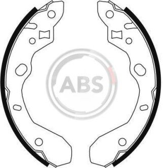 Гальмівні колодки зад. Protege/323 98-04 A.B.S. A.B.S. 9066