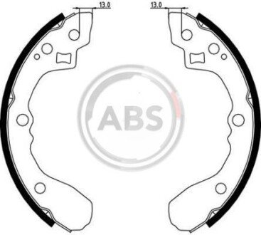 Гальмівні колодки зад. Kia Rio 00-05 (Sumitomo) A.B.S. A.B.S. 9080