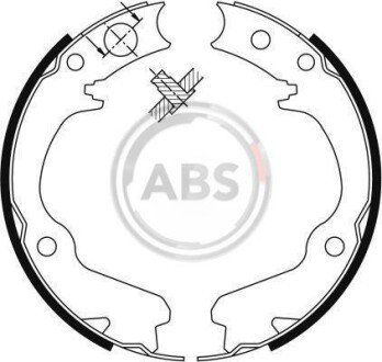 Колодки ручного гальма Impreza 94- /Forester 97-08/Legasy 94-09 A.B.S. A.B.S. 9116