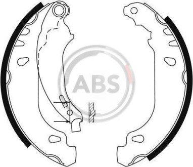 Гальмівні колодки зад. Peugeot 206 98- (Bosch) A.B.S. A.B.S. 9124