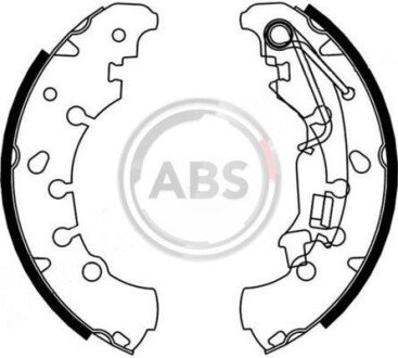 Гальмівні колодки зад. Punto/Qubo/Fiorino/Grande Punto/Panda/Adam/Corsa/Adam/Corsa 05- A.B.S. A.B.S. 9214