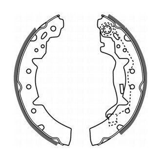 Гальмівні колодки, барабанні ABE C02063ABE