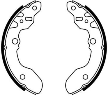 Гальмівні колодки, барабанні ABE C08015ABE