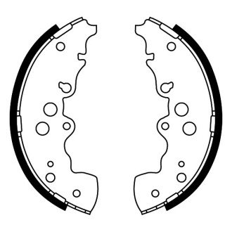 Гальмівні колодки, барабанні ABE C08023ABE