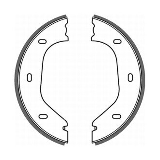 Гальмівні колодки, барабанні ABE CRB000ABE