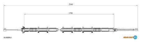 Тросик стояночного тормоза 11.0239.2 ADRIAUTO 1102392