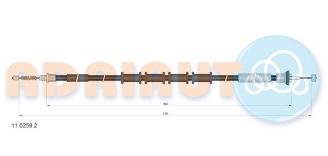 Трос зупиночних гальм ADRIAUTO 1102592