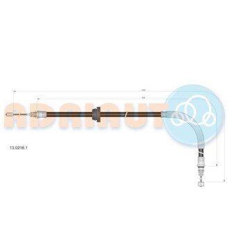 Трос ручного гальма 13.0216.1 ADRIAUTO 1302161