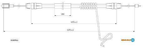 Трос зупиночних гальм ADRIAUTO 1302761 (фото 1)