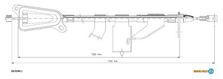 Трос гальмівний NISSAN X-Trail (T30) all LH03- ADRIAUTO 2802401