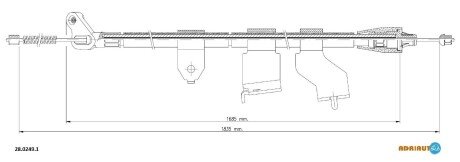 Трос зупиночних гальм ADRIAUTO 2802491