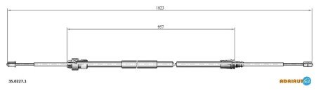 Тросик 35.0227.1 ADRIAUTO 3502271 (фото 1)