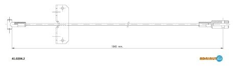 Тросик стояночного тормоза 41.0204.2 ADRIAUTO 4102042