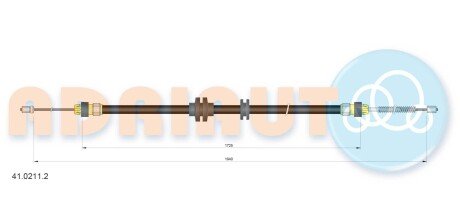 Трос зупиночних гальм ADRIAUTO 4102112