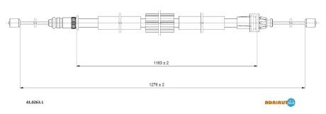 Трос зупиночних гальм ADRIAUTO 4102631 (фото 1)