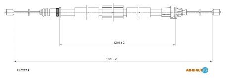 Трос зупиночних гальм ADRIAUTO 4102671