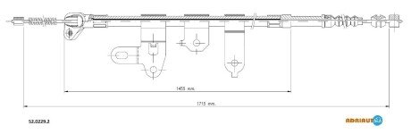 Трос зупиночних гальм ADRIAUTO 5202292