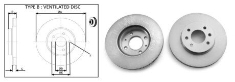 Диск гальмiвний передній (кратно 2) HYUNDAI i20 I (PB, PBT) (08/08-) APPLUS APLUS 61330AP (фото 1)