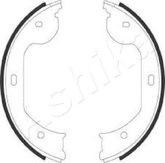 Колодки гальмівні барабанні (комплект 4 шт) ASHIKA 55-00-0104