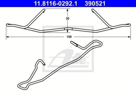 Пружина корпуса сУпорта ATE 11.8116-0292.1