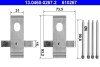 Комплектуючі для гальмівних колодок ATE 13046002672 (фото 1)