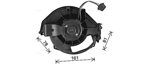 Вентилятор обігрівача салону Audi A6 (C6) (04-) AVA AVA COOLING AI8452