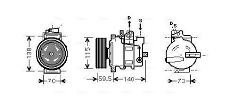 Компресор AVA AVA COOLING AIAK284