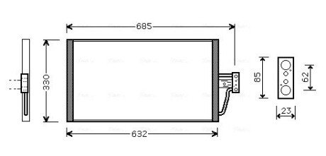 Радіатор кодиціонера AVA AVA COOLING BW5254