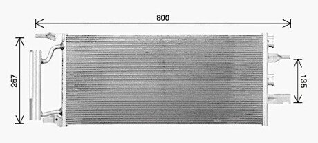 Радіатор кодиціонера AVA AVA COOLING BW5607D